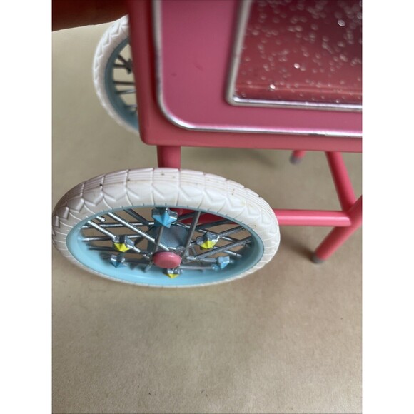 Battat Glitter Girls Cotton Candy Machine Stand & Donut Delivery‎ Scooter Work - Picture 8 of 16